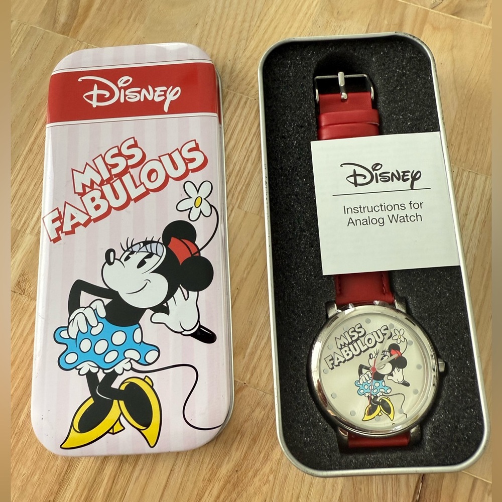 SII Seiko disney miss fabulous Minnie Mouse watch NEW BATTERY